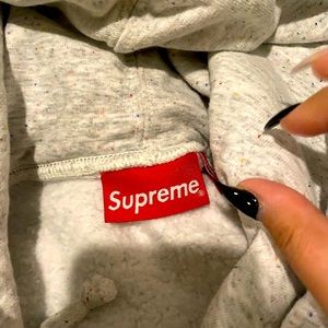 Gray AUTHENTIC Supreme hoodie